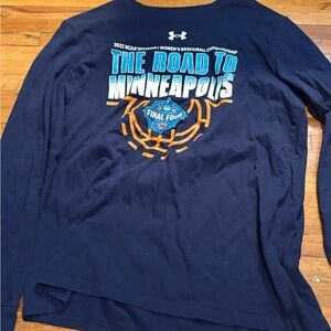 Under Armour Navy Long Sleeve Tee with Graphic
